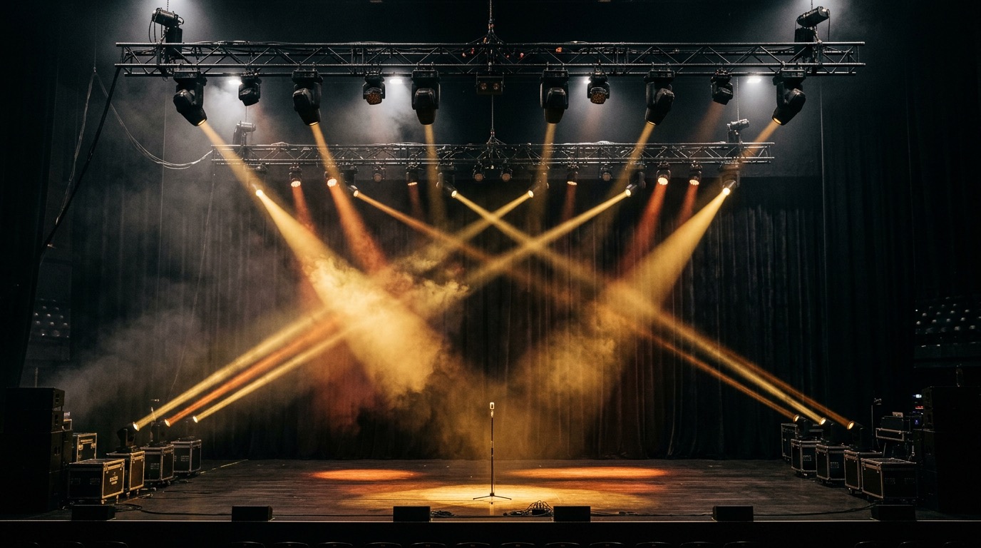 Oświetlenie sceniczne na evencie